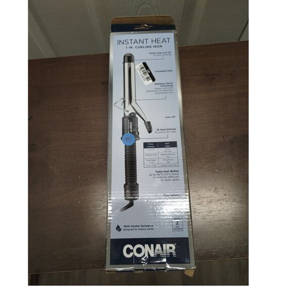 NEW Conair Instant Heat 1 Inch Curling Iron 30 Second Heat 25 Settings CD87GNR - Picture 2 of 7